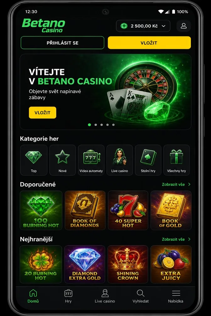 Mobilní hraní v nové české online casino CZ